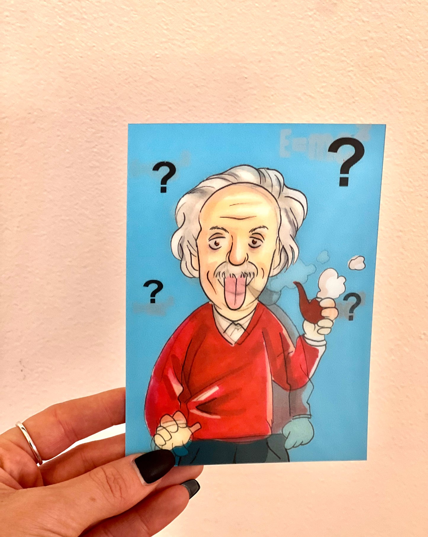 Albert Einstein Post Card