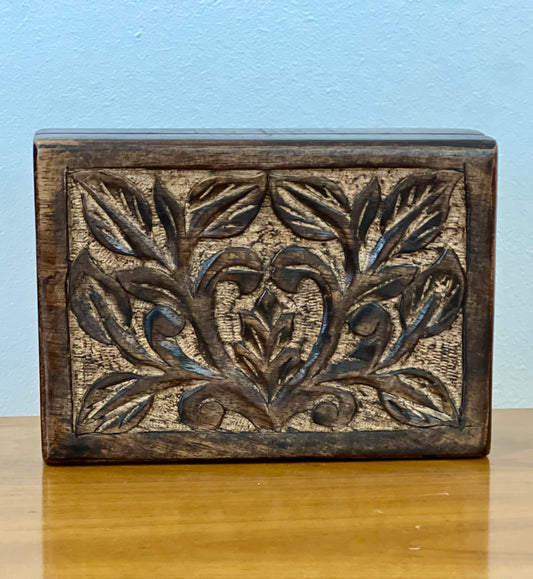 Hand carved Wooden Box