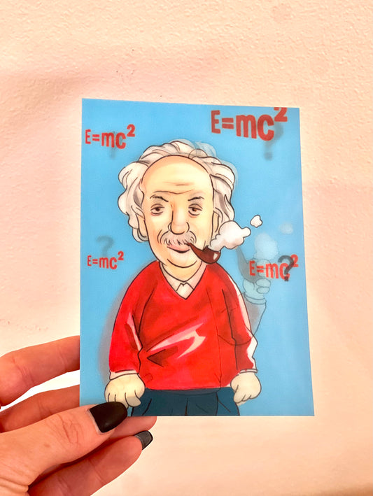 Albert Einstein Post Card