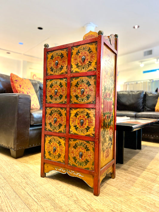 Tibetan 8 Drawer Cabinet